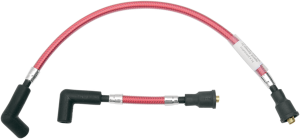 Braided Spark Plug Wire Red, 1, nordicamoto.ro