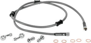 Stainless Steel Braided Brake Line Silver