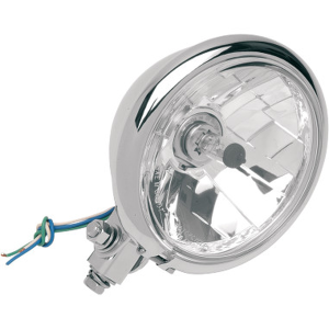 14,5 Cm (5-3/4(r)) Diamond-style Bottom-mount Headlight Assembly Chrome