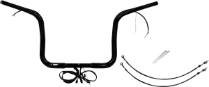 Plug & Play Ez Install 1-1/4(r) Round Top Handlebar Kit Black, 1, nordicamoto.ro