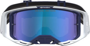 Alpinestars Vision 8 borostyánsárga–kék–fehér színű, színezett lencsés védőszemüveg, 4, nordicamoto.ro