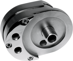 Offset Oil Filter Mount Chrome 