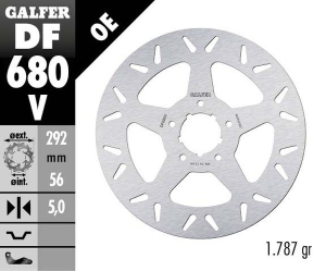 Brake Rotor Fixed Round Silver, 1, nordicamoto.ro