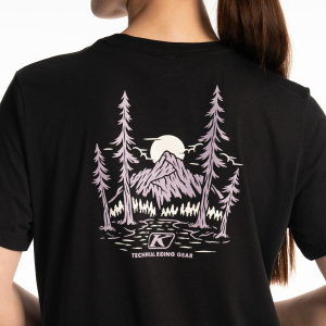 Tricou Dama Klim Canyon Tri-blend Dusty White - Hedge Green, 2, nordicamoto.ro