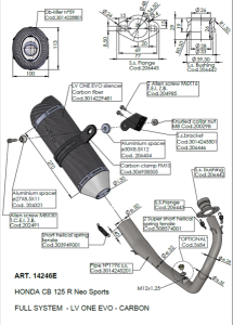 Lv One Evo Carbon Full-system Exhaust Black, Matte, 3, nordicamoto.ro