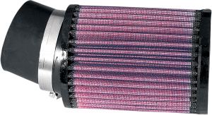 Universal Clamp-on Air Filter Black, Red