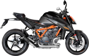 LeoVince LV-10 fekete slip-on kipufogórendszer a KTM 1290 Super Duke R / R EVO / RR (2020–2023) modellekhez, 2, nordicamoto.ro