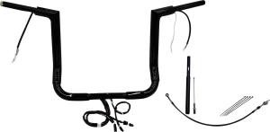 Plug & Play Ez Install 1-1/2(r) Flat Top Handlebar Kit Black