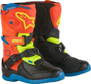Alpinestars Tech 3s gyermekcsizma, narancssárga/kék/sárga