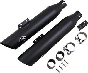 Slash-cut Slip-on Mufflers Guardian Black, 4, nordicamoto.ro