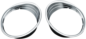 Chrome Driving Light Bezels Chrome, 2, nordicamoto.ro