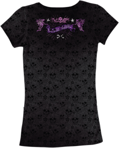 Women's Day Of The Dead Gun T-shirt Black