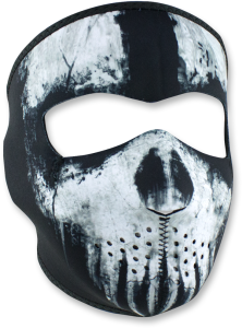 Full Mask Ghost Skull Black, White, 1, nordicamoto.ro