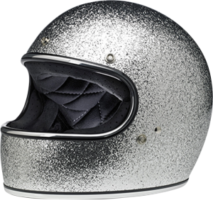 Gringo Full Face Helmet Brite Silver Megaflake 2x-large Silver