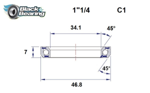 Headset Bearing, 1, nordicamoto.ro