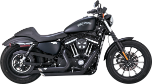 Shortshots Staggered Exhaust System Black, 4, nordicamoto.ro