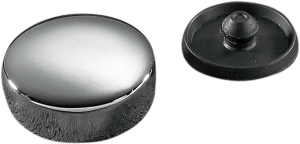 Chrome Stem Bolt Cover And Rubber Plug Chrome, 1, nordicamoto.ro