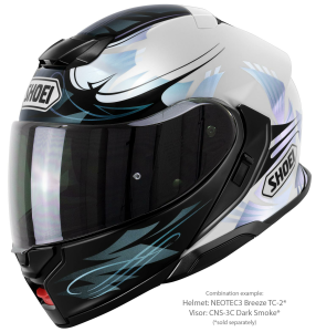 SHOEI NEOTEC3 BREEZE TC-2 felhajtható sisak, fekete/fehér, M-es méret, 5, nordicamoto.ro