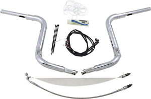 1-1/2(r) Ez Install Rounded Top Handlebar Kit Silver, 2, nordicamoto.ro
