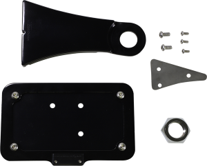 Side Mount License Plate With Led Tag Light White, 2, nordicamoto.ro
