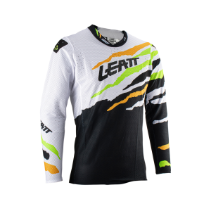 Tricou Leatt 5.5 Ultraweld Citrus Tiger White/Black/Orange/Fluo Green M, 1, nordicamoto.ro