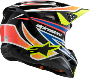 Alpinestars S-M3 Wurx gyermek sisak, fekete/kék/sárga, M méret, 4, nordicamoto.ro