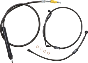 Standard Midnight Braided Handlebar Cable/brake Line Kit Black