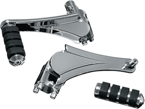 Adjustable Passenger Pegs And Mount Black, Chrome, 5, nordicamoto.ro