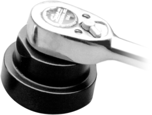 Top Nut Fork Socket Black, Silver, 1, nordicamoto.ro
