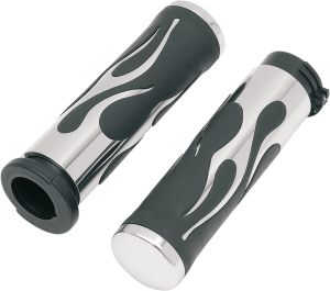 Flamed Grips Black
