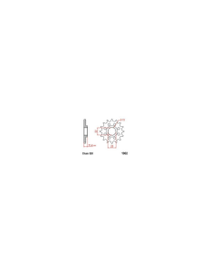 KTM LC4 400–690/Duke/Adventure/SMC-R 15 Enduro Expert első lánckerék 15, 4, nordicamoto.ro