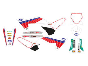 Graphic Kit Retro White, Red, Blue, 2, nordicamoto.ro