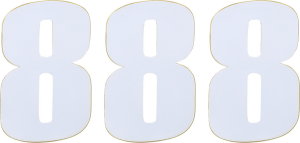 Vinyl Race Numbers White, 2, nordicamoto.ro