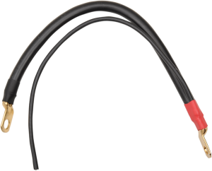 Battery Cable With Auxiliary Wire Black