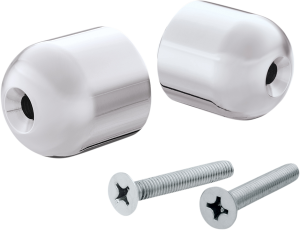 Bar End Weights Silver, 2, nordicamoto.ro