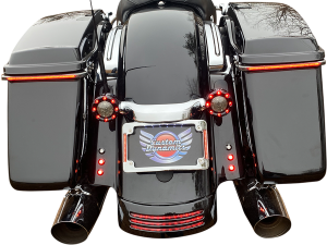 Plug & Play Led Radius License Plate Frame Black