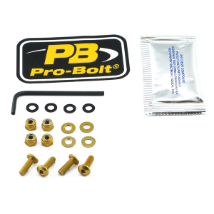 Screen Bolt Aluminium Gold