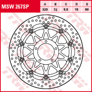 Brake Rotor Sp Race High-performance Front Black, 1, nordicamoto.ro
