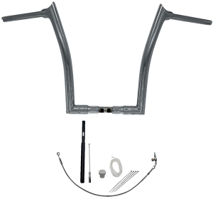 1-1/2(r) Ez Install Pointed Top Handlebar Kit Silver, 1, nordicamoto.ro