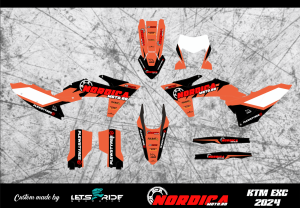 Kit stickere KTM EXC 2024 Nordicamoto, 1, nordicamoto.ro
