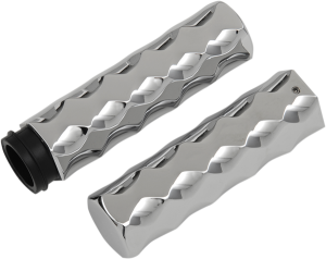 Billet Hex Grips Silver, 1, nordicamoto.ro