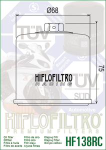 SUZUKI GSX 250–1400 olajszűrő, Hiflofiltro HF138RC, 2, nordicamoto.ro