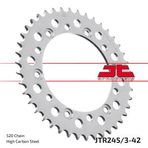 JT SPROCKETS hátsó lánckerék, természetes színű, 1, nordicamoto.ro