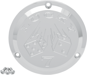 Chrome Billet Derby Cover Chrome, 2, nordicamoto.ro