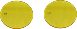 Probeam®  Fog Lamp Yellow Replacement Lens Yellow, 1, nordicamoto.ro