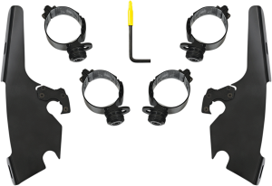 Fats/slim Windshield  Trigger-lock Complete Mount Kit Black, 1, nordicamoto.ro