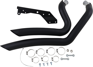 Big Radius 2:2 Exhaust System Black, 1, nordicamoto.ro