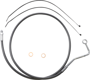 Karbonfibr Mid-line Brake Line Silver, Carbon Fiber, Karbonfibr, 1, nordicamoto.ro