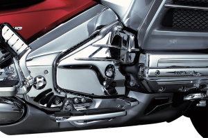 Louvered Transmission Cover Chrome
