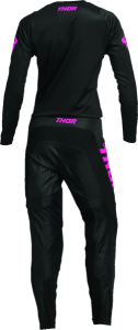 Tricou Dama Thor Sector Minimal Black/Fluo Pink XS, 5, nordicamoto.ro